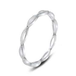 Infinity Spiral Silver Ring NSR-2915